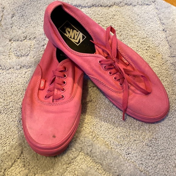Vans Shoes - Hot Pink Authentic Vans Sneakers